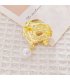 XSB304 - Elegant Camellia Pearl Brooch